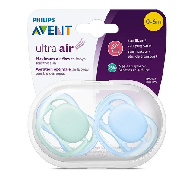 Comprar Avent Chupete Ultra Air Night 0-6 Meses Niño 2 Unidades a precio de  oferta